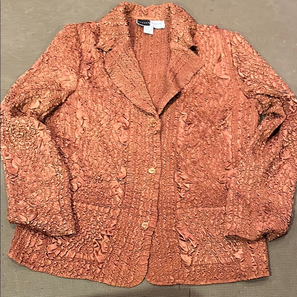 Women's Textured Jacket in Butterscotch